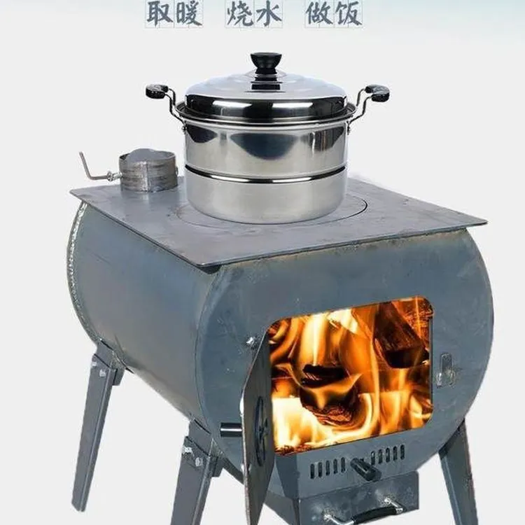 冬季柴火灶取暖炉家用室内户外无烟土灶农村烧木柴烧炕炉冬天燃煤