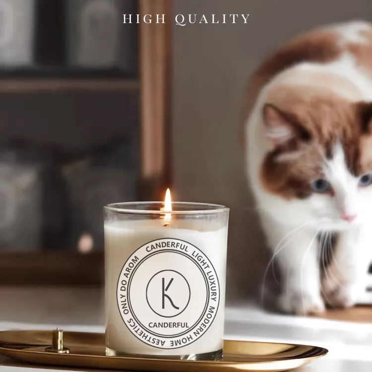 高品质大容量无烟专属简约清新持久室内氛围香薰蜡烛