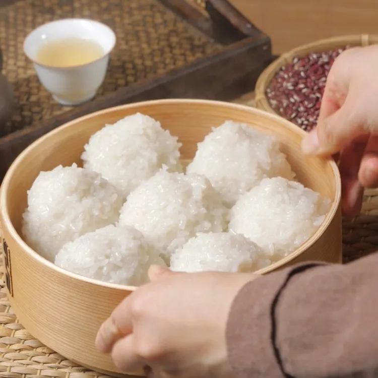 史家糕点手工糯米团豆沙青团宁波传统糕点蒸煮食用宁波特色糕点