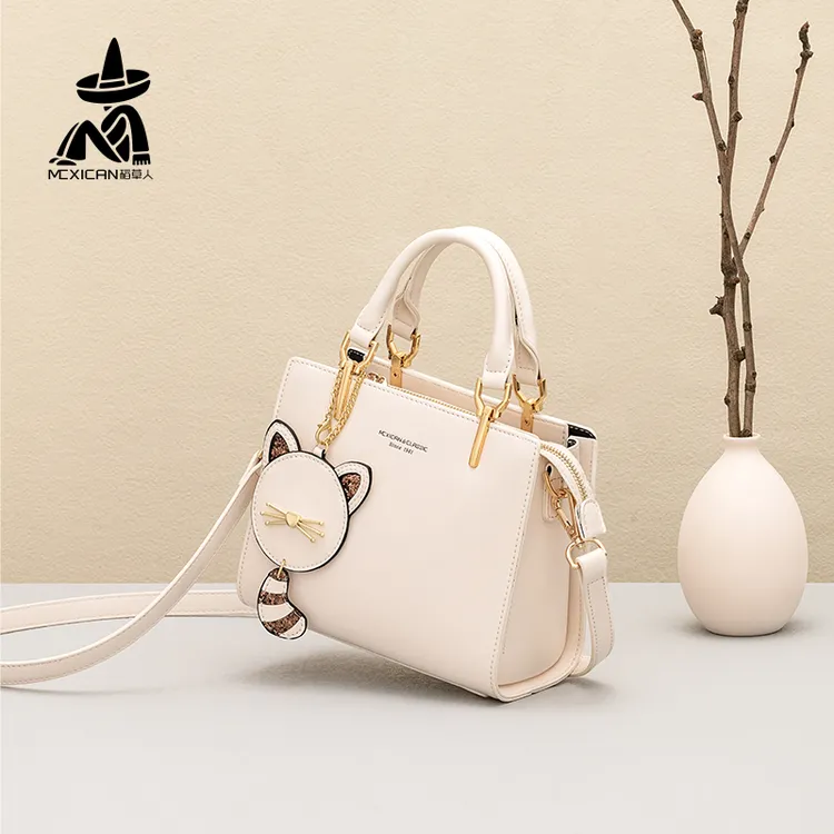 Mexican/稻草人2025新款简约百搭通勤斜挎包手提包礼物送女友老婆