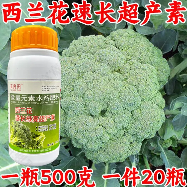 西兰花速长增绿超产素膨大增重防散花菜西兰花专用肥叶面肥