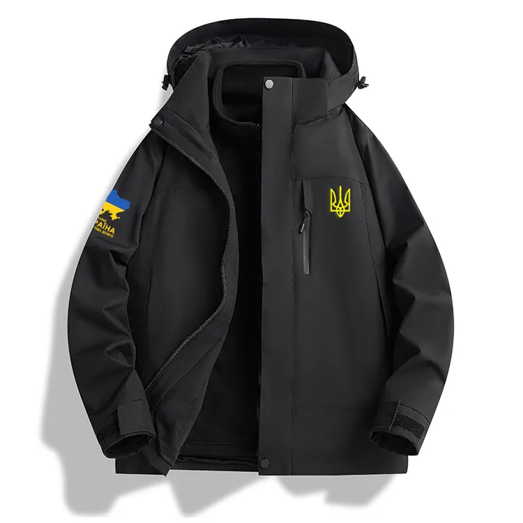 【GoFast经典款】乌克兰文化衫户外冲锋衣三合一防水防风连帽可拆卸