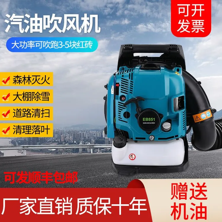 汽油吹风机大棚吹雪机背式手提式大功率工地焊渣吹落叶消防灭火机
