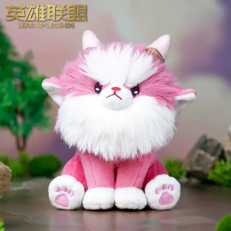 英雄联盟LOL 云顶之弈 甜筒怒角坐姿可爱毛绒 游戏周边 官方正品