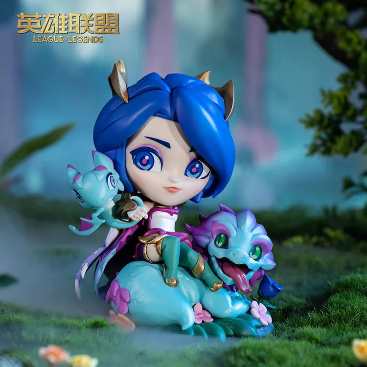 英雄联盟LOL 神龙尊者 苍龙艾希 手办 游戏实物周边手办官方正品