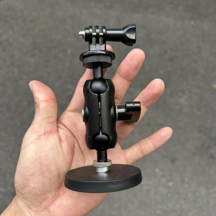 强磁豌豆夹磁铁gopro车载支架磁吸手机支架强磁360x3运动相机支架
