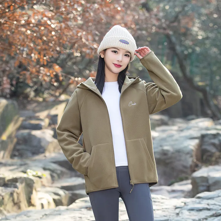 combo/康博男女款春秋百搭宽松双面防风户外休闲时尚卫衣连帽加绒