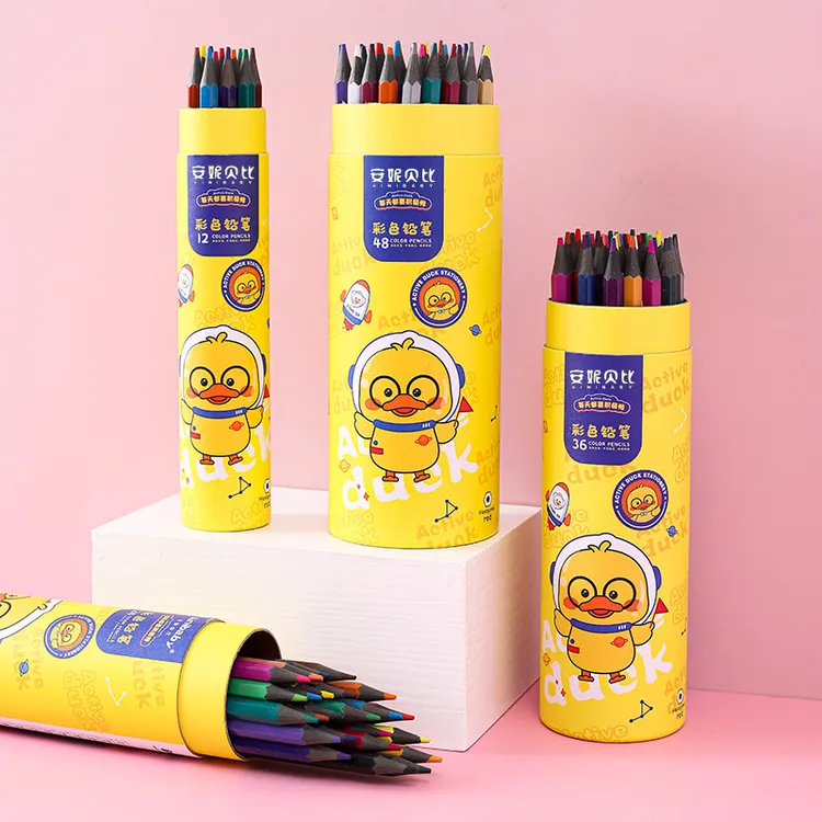彩色铅笔48色油性可擦彩笔儿童专业画画套装12色36色学生幼儿园