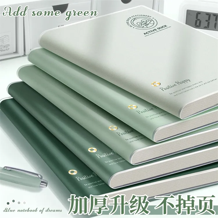 笔记本本子B5加厚胶套本记事本文艺A5初中高中办公考研学生日记本