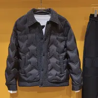 美式新款复古麦穗棉服冬季翻领加厚宽松保暖外套棉袄棉衣宽松时尚