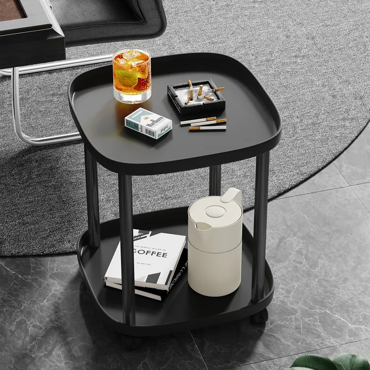 乐佳福麻将茶几茶水架麻将桌置物架小边几棋牌室打牌可移动专用茶