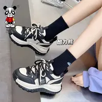 小章鱼 港风复古2024新款老爹鞋女舒适百搭时尚潮流休闲鞋006x6