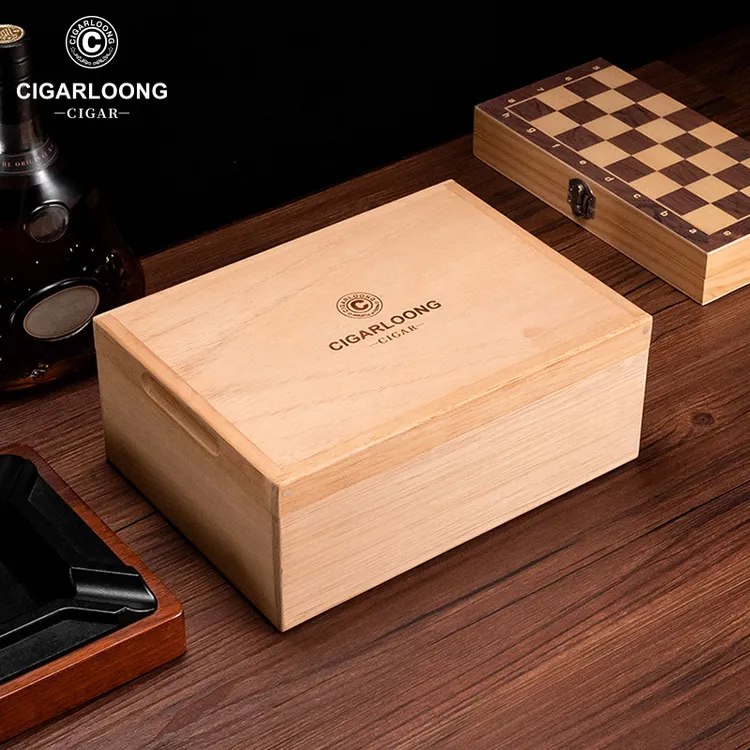 CIGARLOONG茄龙雪茄盒多区存放天然雪松木无漆生态盒体CLA-23DEP