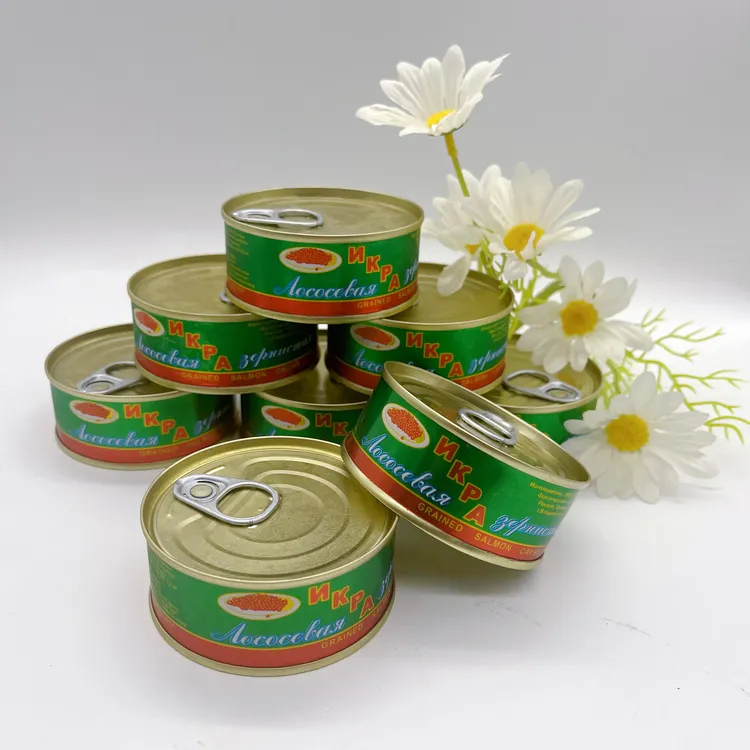 俄罗斯鱼籽酱红鱼籽大马哈鱼籽酱中粒新鲜包装随机发