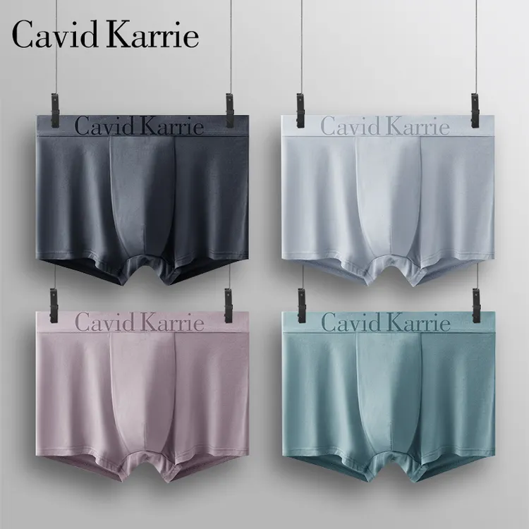 CavidKarrie【福利】兰精莫代尔男士内裤品牌定制Logo腰带7A抑菌裆