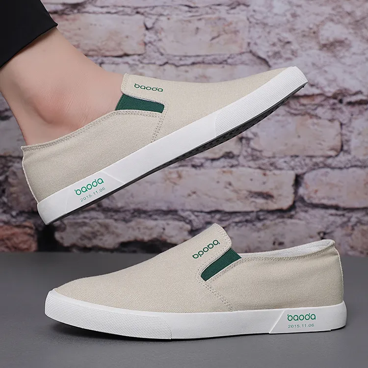 baoda/宝达04男士潮鞋低帮帆布鞋老北京布鞋休闲百搭轻便舒适单鞋
