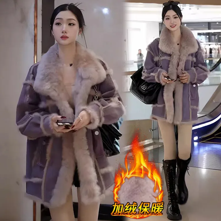 2024年冬季新款加绒加厚外套女小个子时尚韩版宽松百搭保暖棉衣潮