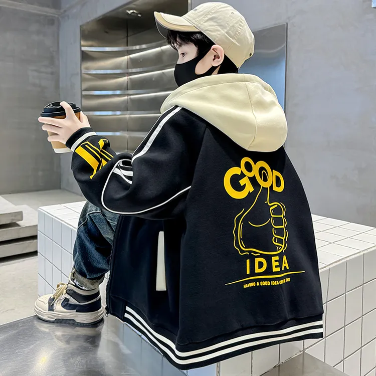 儿童装男童秋装棒球服外套2025新款中大童春秋款男孩洋气秋季衣服