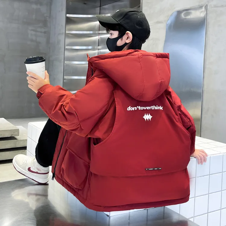 儿童装男童冬装羽绒棉服2025新款中大童棉袄冬季男孩加厚棉衣外套