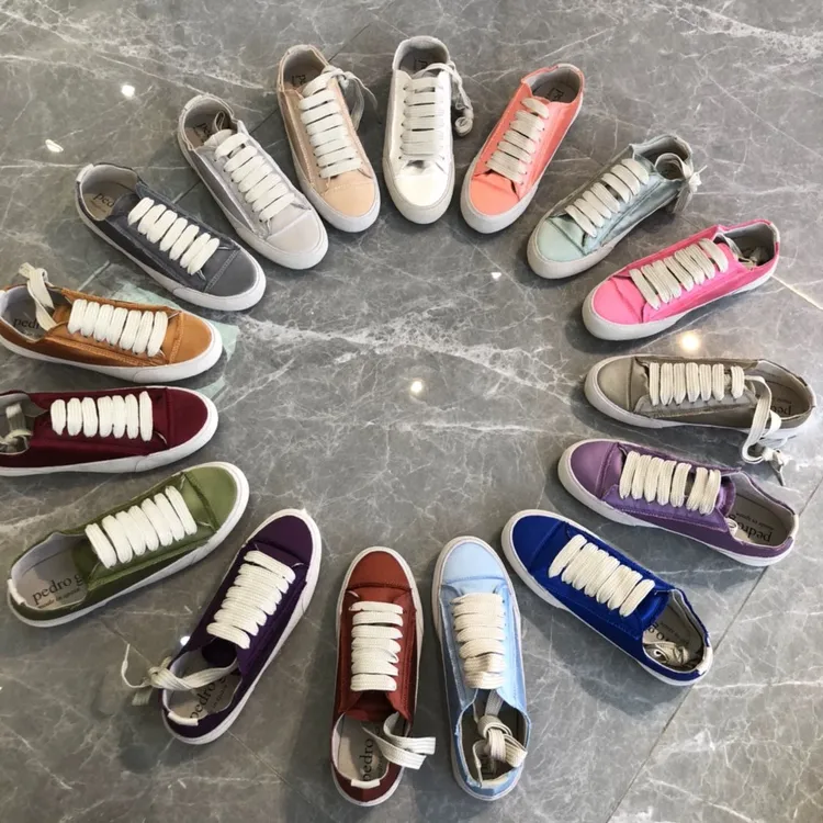 2024年春季平底小白鞋绸缎西班牙小众鞋帆布鞋女鞋单鞋运动休闲鞋