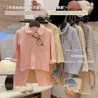7A抗菌【布莱格德绒慵懒风】儿童睡衣保暖亲肤内衣中大童翻领家居服
