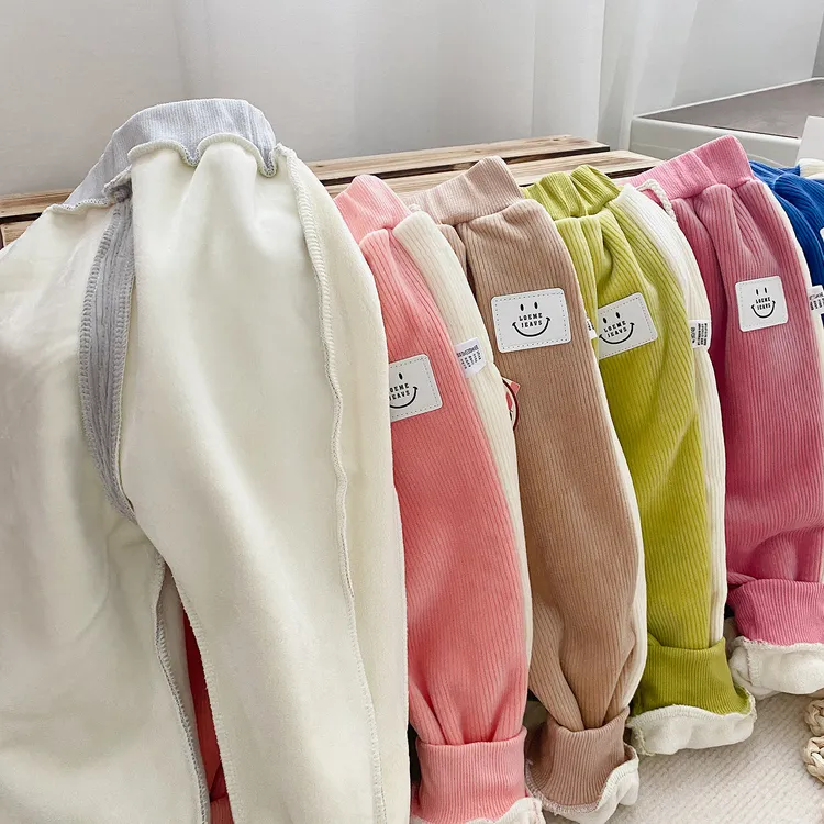 【加绒加厚】儿童休闲加绒保暖裤子韩版秋冬时尚灯芯绒
