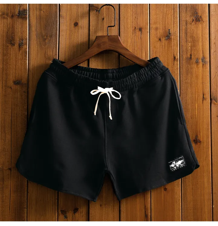 棉质百搭外穿3分裤潮流夏季男女宽松美式短裤 健身弹力运动篮球裤