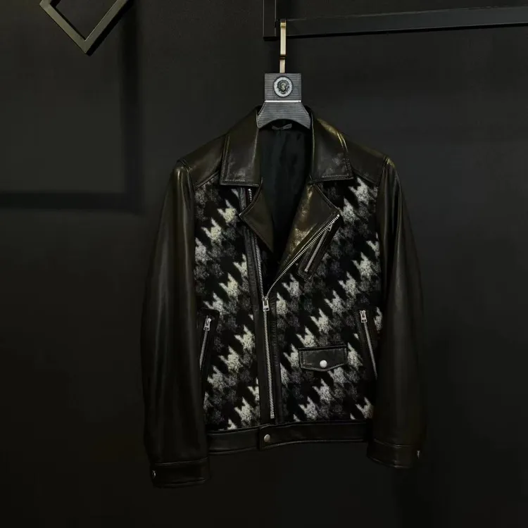 ZA YALIFFC  新款时装款 澳大利亚山羊皮拼绵羊毛98105