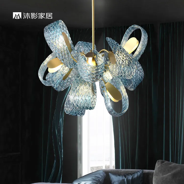 【花朵】现代简约客厅吊灯 轻奢全铜卧室餐厅样板间创意艺术灯具