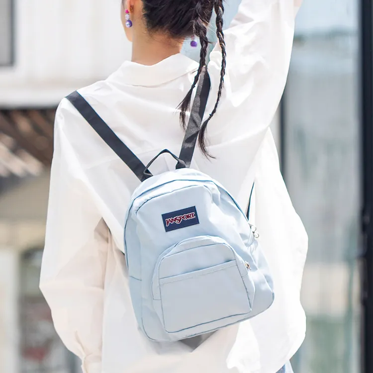 jansport迷你休闲超轻双肩背时尚户外ins潮流简约书包经典黑 TDH6