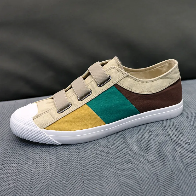 原创帕拉鞋男士百搭休闲舒适一脚蹬帆布鞋时尚潮流低帮板鞋男鞋