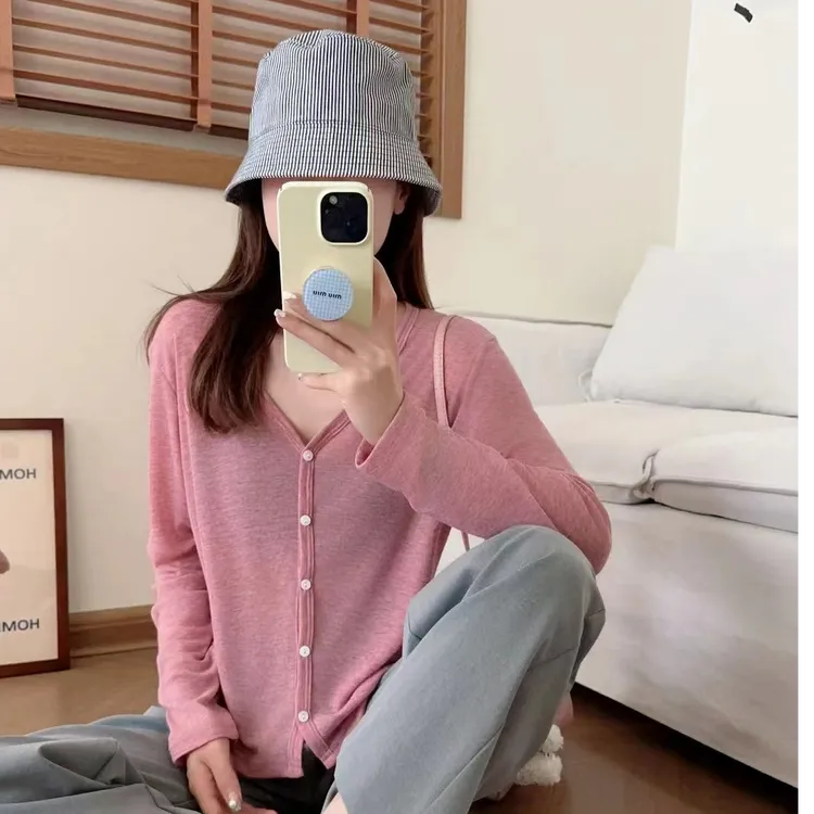 基础色外贸原单开衫