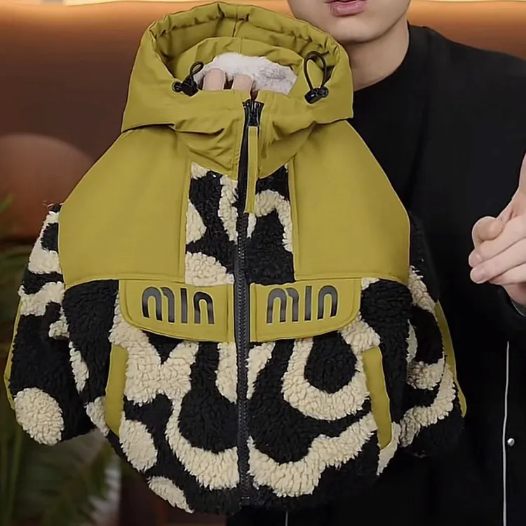 男童防水加绒棉衣加绒外套冬装童装儿童女孩加厚棉袄棉服冬季痞帅