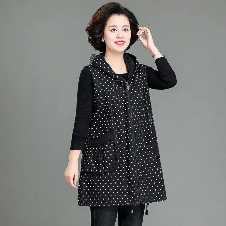 胖妈妈加肥加大码200斤马夹女中老年春秋韩版宽松棉马甲背心外套