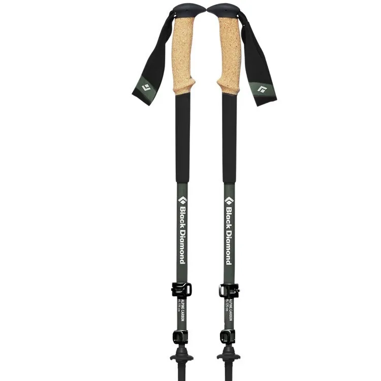 blackdiamond黑钻伸缩登山手杖超轻碳素拐杖户外爬山徒步杖112514