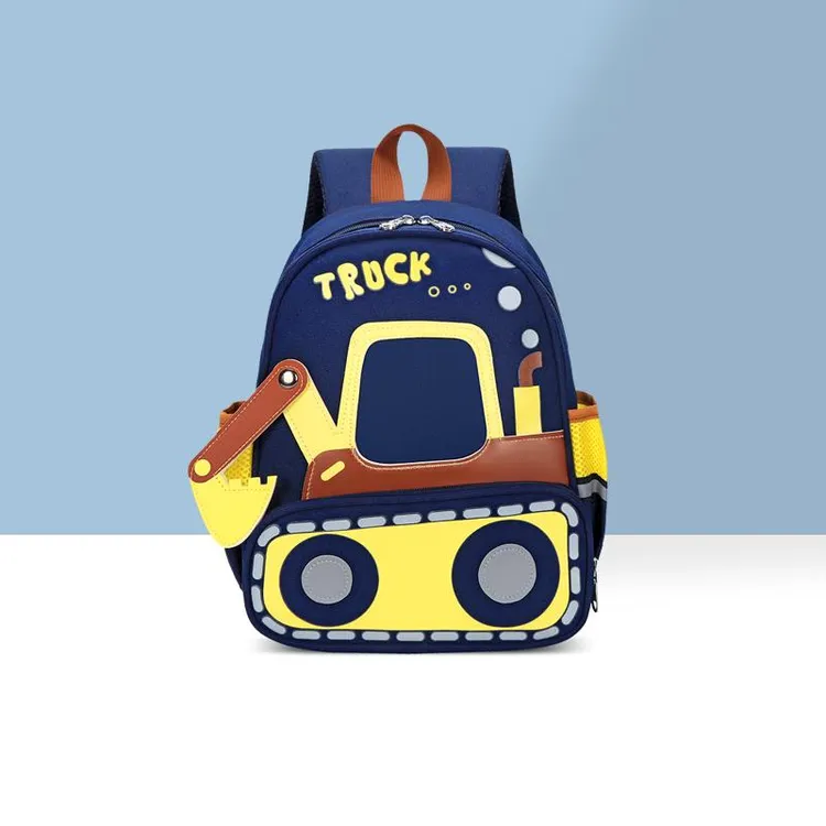 巴拉巴拉童装适用挖掘机书包幼儿园男童轻便男孩儿童小背包大班宝
