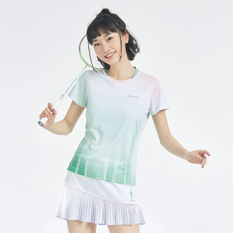 kawasaki/川崎夏季新款青花瓷系列短袖背心短裙运动休闲羽毛球服