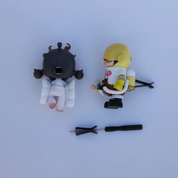 盲盒汽车空调出风口diy香薰夹子配件车载泡泡玛特固定夹卡扣装饰