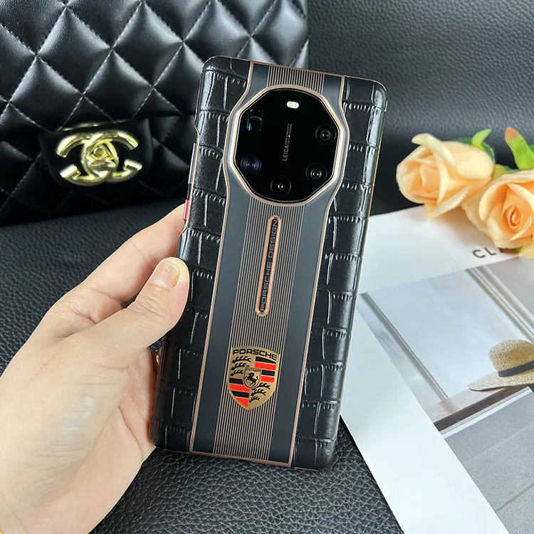 适用华为Mate40rs手机壳新款电镀全包防摔40保时捷商务保护套潮牌
