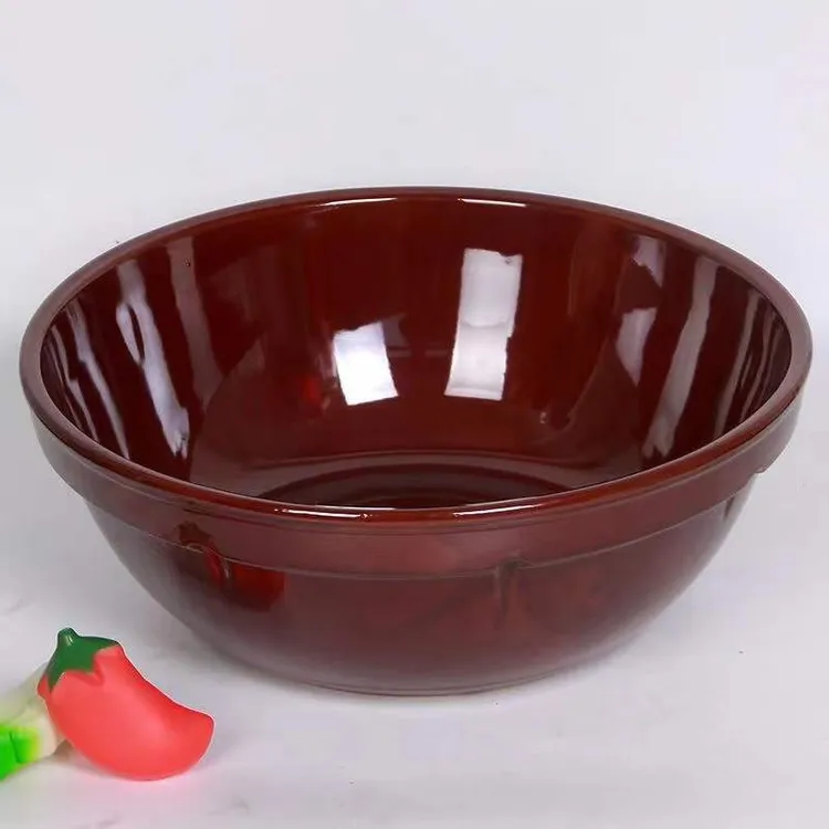 大号和面盆老式家用和面盆大号加厚陶瓷盆发面盆晒酱大盆特粗陶