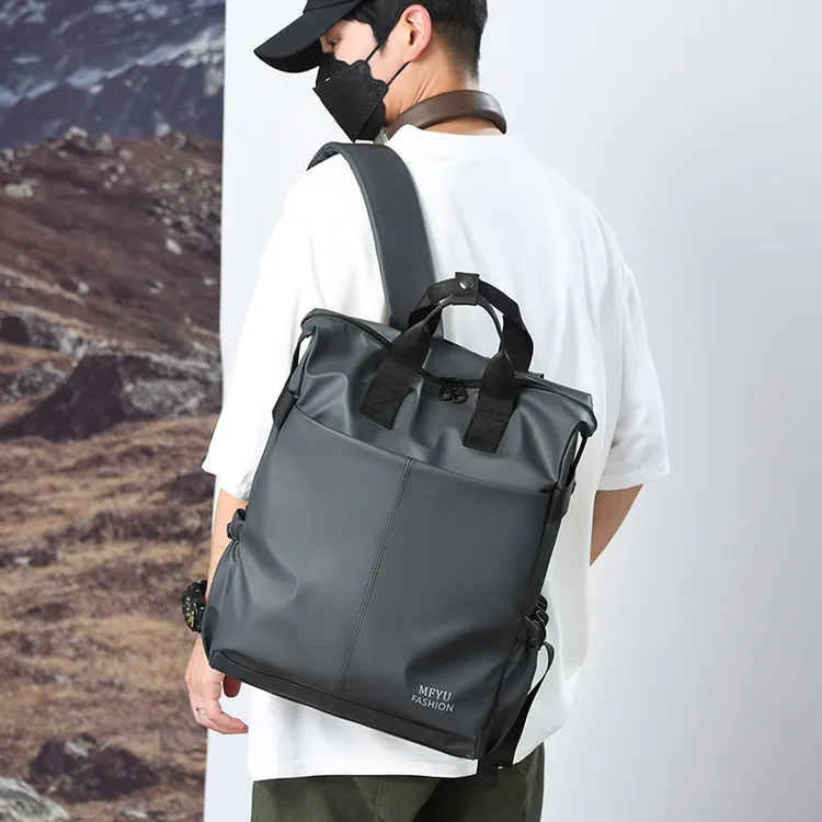 时尚大容量商务电脑包2024新款高中大学生书包出差旅行通勤双肩包