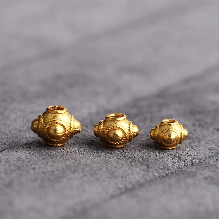 吉藏S925永不掉色永不掉色diy挂坠颈饰diy配件925银隔珠