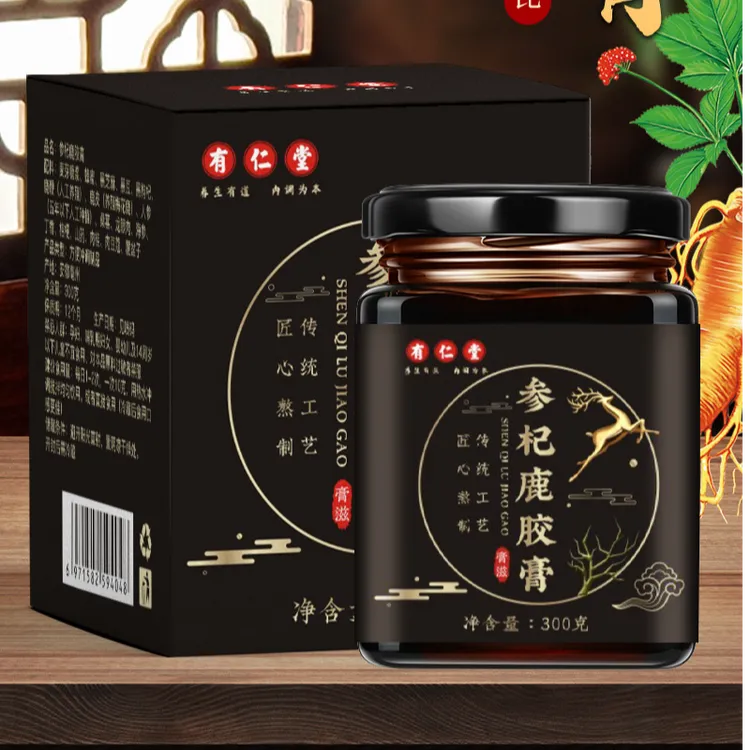 参杞鹿胶膏男人用养生膏黄精人参膏300g