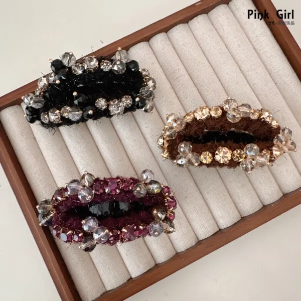 Pink Girl  Z896秋冬高级感气质马尾夹时尚发饰扭扭夹百搭头饰