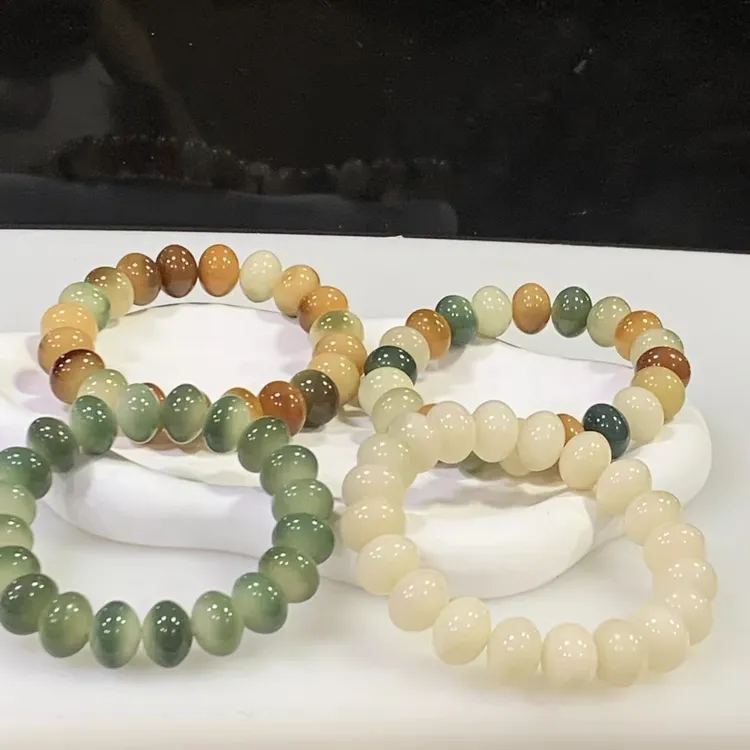 原生态天然菩提根算盘珠手串印尼高油高密绕指柔单串【备注颜色】