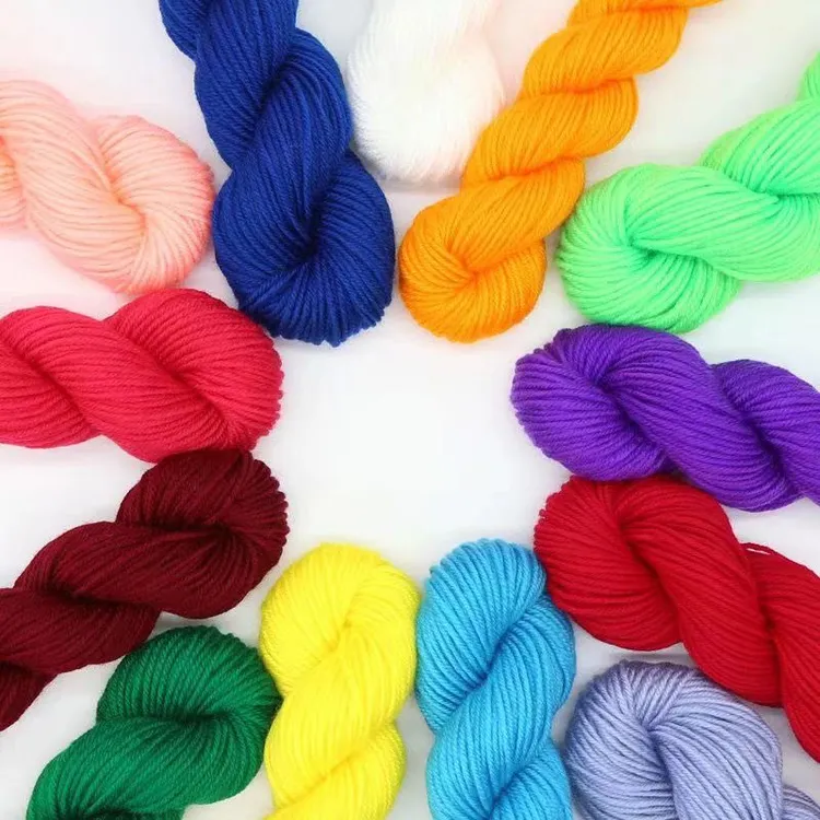 4股大把精梳棉线手工编织花束线玩偶帽子毯子宝宝毛衣外套线