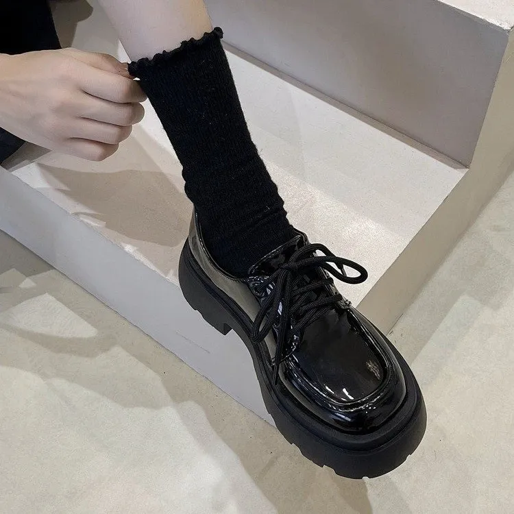 JK制服春秋2025春夏百搭学生小春秋休闲增高软底厚底学院风玛丽珍