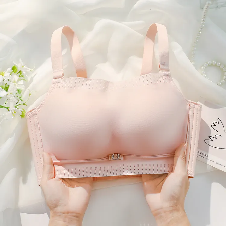 【小平胸专用】加厚抹胸防走光一片式超厚冰丝内衣女小胸显大文胸
