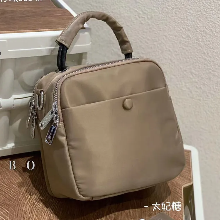 博卜时尚手提外出游玩尼龙布包防水质感斜挎单肩帆布2023百搭新款