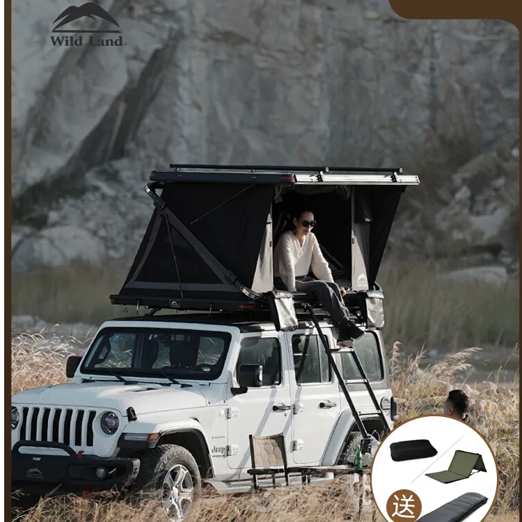 趣舍秋野地硬顶全自动硬壳车顶帐篷坦克霸道途乐牧马人陆巡bj40